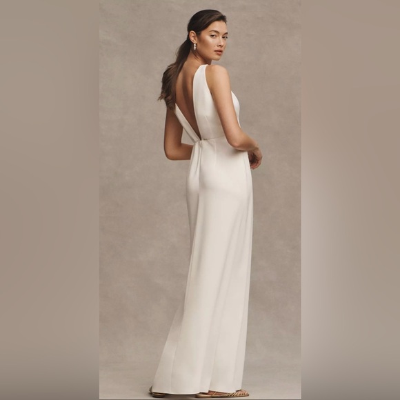 BHLDN ALICE HIGH-NECK SATIN MAXI DRESS - Picture 2 of 6